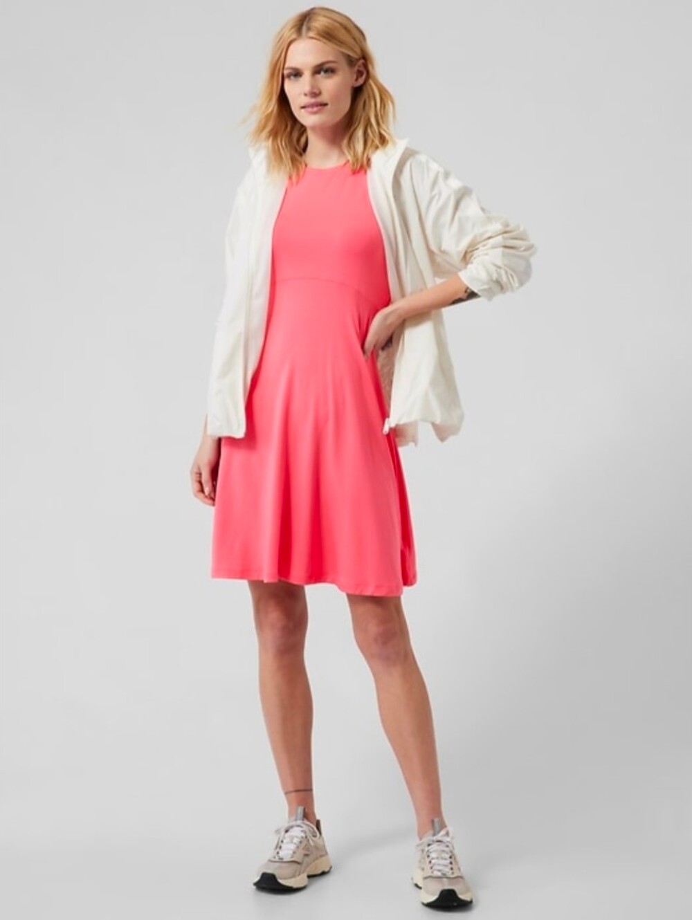 NWT | Athleta | Santorini Thera Dress | Coral Petal | M